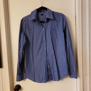 Lauren Ralph Lauren Striped Button Up Blouse XL